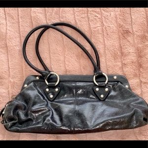 Black hobo handbag